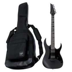 Zestaw gitara elektryczna Ibanez GRGR131EX-BKF GIO Black Flat z dedykowanym pokrowcem Ibanez IGB540-BK