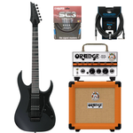 Zestaw gitara elektryczna Ibanez GRGR330EX-BKF Superstrat z kolumną Orange PPC-108 i wzmacniaczem Orange Micro Terror