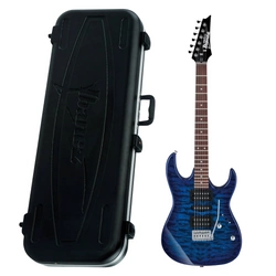 Zestaw gitara elektryczna Ibanez GRX70QA-TBB z dedykowanym futerałem Ibanez M300C