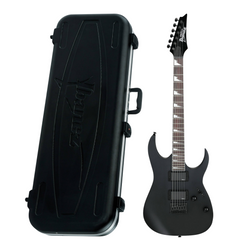 Zestaw gitara elektryczna Ibanez GRG121DX-BKF GIO Black Flat z dedykowanym pokrowcem Ibanez M300C