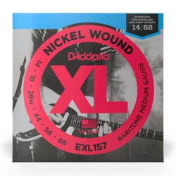 Struny do gitary barytonowej D'Addario EXL157 Medium Baritone 14-68