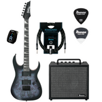 Zestaw gitarowy Ibanez GRG121PAR-KBF gitara elektryczna superstrat z combo Ibanez IBZ10GV2 i akcesoriami