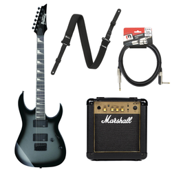 Zestaw gitara elektryczna Ibanez GRG121DX-MGS GRG superstrat z combo Marshall MG10G Gold