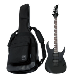 Zestaw gitara elektryczna Ibanez GRG121DX-BKF GIO Black Flat z dedykowanym pokrowcem Ibanez IGB540-BK