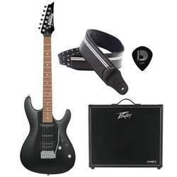 Zestaw gitara elektryczna Ibanez GSA60-BKN Gio z combo Peavey 100W VYPYR X3