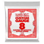 Ernie Ball Plain Steel Single .008  struna do gitary elektrycznej lub akustycznej
