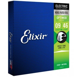 Elixir 19027 Optiweb Custom Light 9-46 struny do gitary elektrycznej