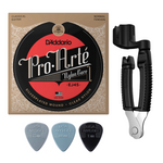 Zestaw D'Addario EJ45 struny do gitary klasycznej NORMAL TENSION z korbką i kostkami