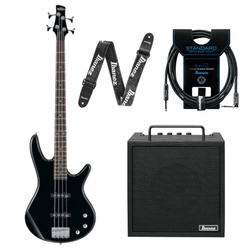 Zestaw gitara basowa Ibanez GSR180-BK z combo + akcesoria