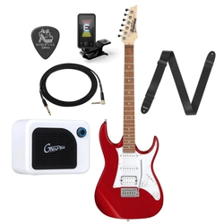 Gitara elektryczna Ibanez superstrat GRX40-CA z mini wzmacniaczem Mooer + akcesoria