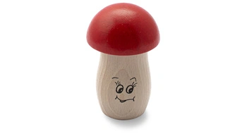 Grzechotka grzyb Rohema 61642 Mushroom Shaker Medium dla dzieci 1+ drewno czerwone