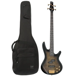 Zestaw gitara basowa Ibanez GSR200PC-TPB z dedykowanym pokrowcem Ibanez IBB540-BK