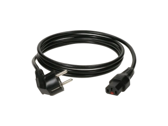Kabel zasilający Klotz PIE-SL0200 Schuko 90°-IEC C13 Lock 2m