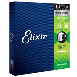 Elixir 19057 Optiweb 10-56 struny do gitary elektrycznej 7-strunowej