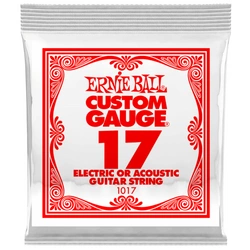 ERNIE BALL Plain Steel Single .017 struna do gitary elektrycznej lub akustycznej