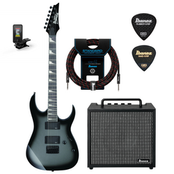 Zestaw gitarowy Ibanez GRG121DX-MGS gitara elektryczna superstrat z combo Ibanez IBZ10GV2 i akcesoriami 