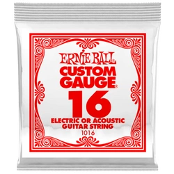 ERNIE BALL Plain Steel Single .016 struna do gitary elektrycznej lub akustycznej