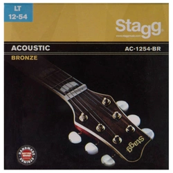 Struny do gitary akustycznej Stagg AC 1254 BR Light 12-54