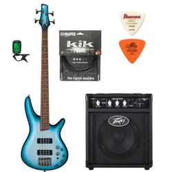 Zestaw gitara basowa Ibanez SR300E-DOT z combo Peavey MAX 158 i akcesoriami