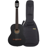Zestaw gitara klasyczna 4/4 Ortega RST5MBK czarna z pokrowcem