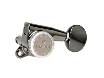Klucze blokowane GOTOH SG381-05 MGT L3+R3 Cosmo Black trzy lewe, trzy prawe do gitary MG-T