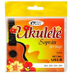 Struny do ukulele sopranowego GorStrings Black US2-B 24-34