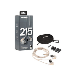 Douszne monitory słuchawkowe Shure SE215-CL-EFS przezroczyste