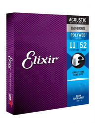 Elixir 11025 Custom Light (11-52) PW struny do gitary akustycznej