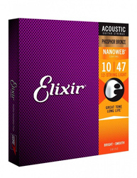 Elixir 16152 12 String Phosphor Bronze Light 10-47 struny do gitary akustycznej 12-strunowej