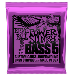Ernie Ball 2821 Power Slinky Nickel Wound 50-135 struny do gitary basowej 5-strunowej