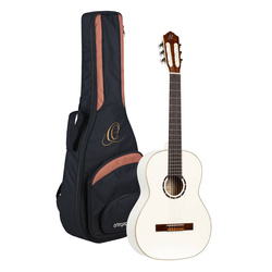 Gitara klasyczna 4/4 Ortega R121WH biała z pokrowcem