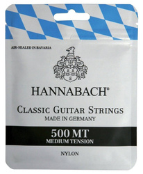 Hannabach struny do gitary klasycznej serie 500 MT Medium Tension