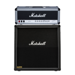 Marshall 2555X Silver Jubilee wzmacniacz lampowy head 100W z kolumną gitarową Marshall 1960AV 280W 4x12" 