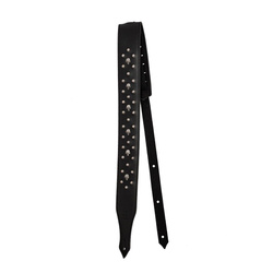 Pas do gitary Minotaur Straps SkullsRevets Padded Black 310148 skórzany czarny pas gitarowy