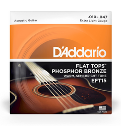 Struny do gitary akustycznej D'Addario EFT15 Extra Light 10-47