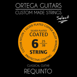 Struny do gitary klasycznej 1/2 Ortega RQS Requinto 25-38