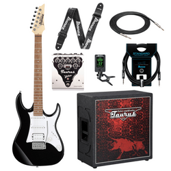 Zestaw gitara elektryczna Ibanez GRX40-BKN wzmacniacz i kolumna + akcesoria