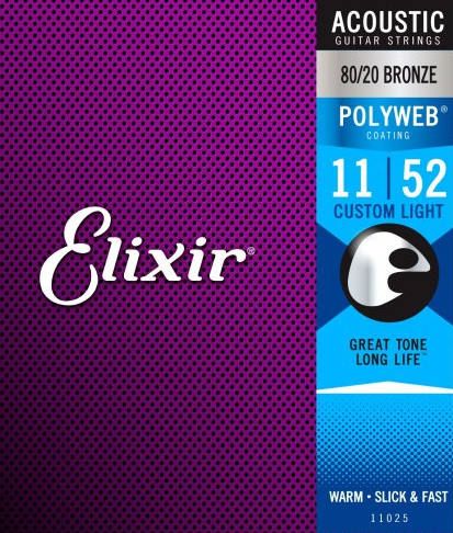  Elixir 11025 Custom Light (11-52) PW struny do gitary akustycznej