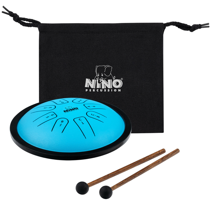 Bębenek metalowy Nino NINO981 Percussion Steel Tongue Drum 7'' niebieski