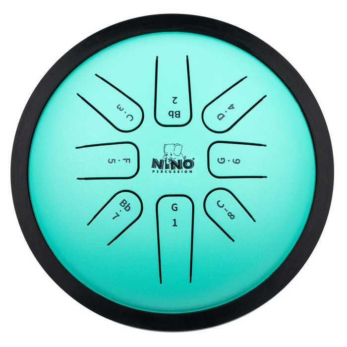 Bębenek metalowy Nino NINO982 Percussion Steel Tongue Drum 7'' miętowy