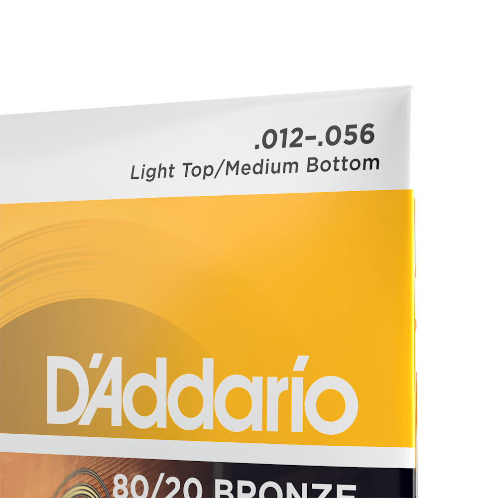 D'Addario EJ14 struny do gitary akustycznej Light top/Medium bottom Set 12-56