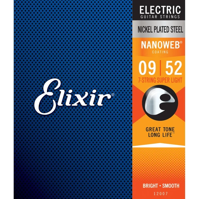 Elixir 12007 SuLt (09-52) NW struny do gitary elektrycznej 7-strunowej