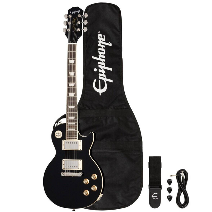 Gitara elektryczna Epiphone Power Players Les Paul Dark Matter Ebony zestaw gitarowy