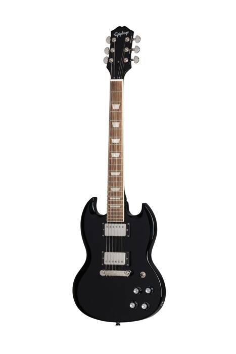 Gitara elektryczna Epiphone Power Players SG Dark Matter Ebony zestaw gitarowy 