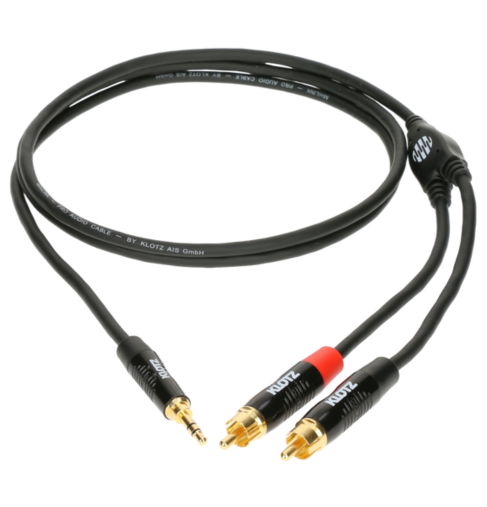 Kabel audio KLOTZ KY7-090 mini Jack/2xRCA 0.9m