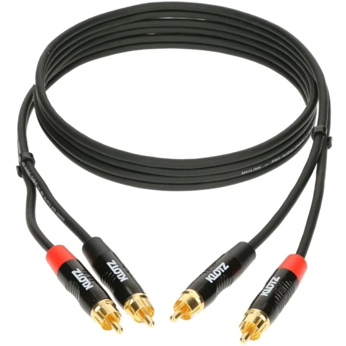 Kabel audio Klotz KT-CC090 2RCA/2RCA 0,9m
