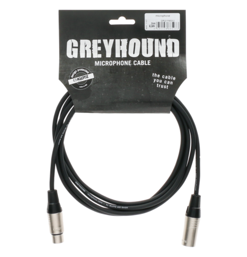 Kabel mikrofonowy Klotz Greyhound GRG1FM05.0 XLR 0,5m