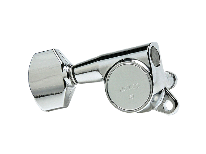 Klucze blokowane GOTOH SG381-07 MG L3+R3 Chrome trzy lewe, trzy prawe klucze do gitary MG