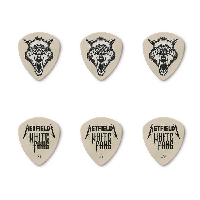 Kostki do gitary HETFIELD'S WHITE FANG Pick Tin Dunlop PH122T.73 6szt. 