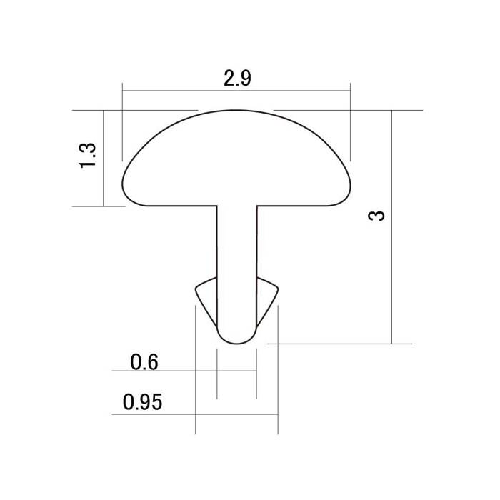 Progi HOSCO HF-J1 2,9mm (18% nickel-silver) Jumbo progi do gitary